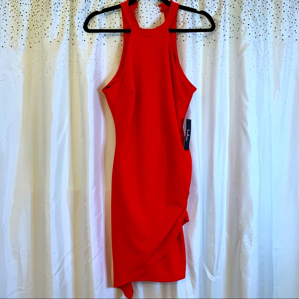 Lulus asymmetrical red dress ♥️